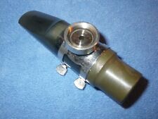 BOCAL DE SAXOFONE TENOR DE BORRACHA DURA VINTAGE com PORTA DE MICROFONE DE CONTATO CLARO comprar usado  Enviando para Brazil