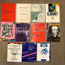 Books clarinet piano for sale  UK