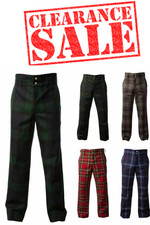 Men tartan trousers for sale  LEICESTER