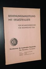 Bedienanleitung prospekt brosc gebraucht kaufen  Deutschland