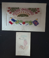 Ww1 embroidered silk for sale  TEIGNMOUTH