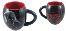Caneca de café Star Wars Darth Vader redonda preta vermelha Power of Dark Side 2014 16 comprar usado  Enviando para Brazil