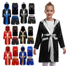 Conjunto de roupa de kickboxing infantil masculino colete uniforme manto exercício corrida comprar usado  Enviando para Brazil