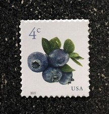 Usado, 2022EUA #5652 4c mirtilos - folha única em perfeito estado NH frutas de mirtilo comprar usado  Enviando para Brazil