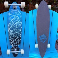 LANDYACHTZ SKATEBOARDS BAMBOO CHIEF - PEIXE ESCULPIDO SKATE LONGBOARD COMPLETO, usado comprar usado  Enviando para Brazil