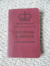 Vintage driving licence for sale  MAIDSTONE