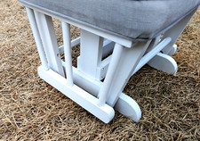 Upholstered gray ottoman for sale  Holbrook