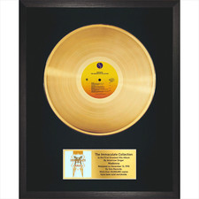 Madonna – The Immaculate Collection / LP Gold 12" / Lembrança em moldura preta, usado comprar usado  Enviando para Brazil