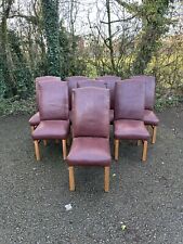 Real leather dining for sale  PRESTON