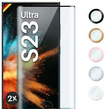 2x Panzerfolie für Samsung Galaxy S23 Ultra Glas Full Screen Cover Schutzglas comprar usado  Enviando para Brazil