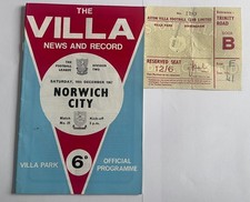 Aston villa norwich for sale Aston villa norwich for sale  LEEDS