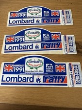 Lombard rally stickers for sale  KEIGHLEY