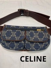 Bolsa de cintura CELINE Paris Macadam lona W25×H13.5×D2.5cm usada comprar usado  Enviando para Brazil