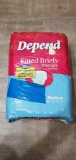 Fraldas vintage DEPEND para adultos cuecas ajustadas durante a noite tamanho médio - pacote com 20 comprar usado  Enviando para Brazil