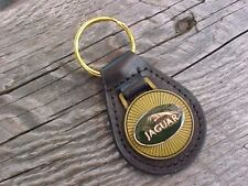 Porta-chaves JAGUAR ANTIGO COURO DOURADO NOS alta qualidade elegante comprar usado  Enviando para Brazil