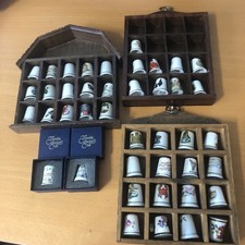 Mixed collectable thimbles for sale  SUDBURY