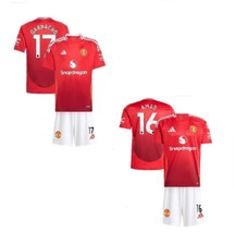 VENDA AMAD/ GARNACHO Manchester United Man Utd camisa infantil kit completo idades 7-13 comprar usado  Enviando para Brazil