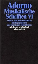 Adorno theodor musikalische gebraucht kaufen  Berlin