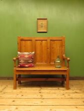 Antique pine settle for sale  NEWTON ABBOT