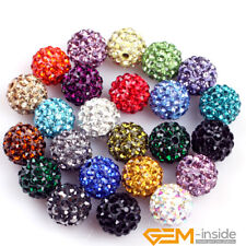 10mm argila cintilante strass CZ cristal pavê discoteca contas de bola 10 peças atacado, usado comprar usado  Enviando para Brazil