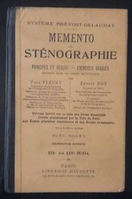 Memento sténographie prévost d'occasion  Paris XV