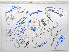 Ryder cup autograph for sale  BEDFORD