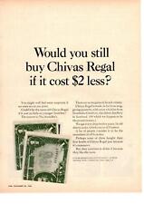 Whisky escocés Chivas Regal 1964 Strathisla-Glenlivet billetes de un dólar anuncio impreso segunda mano  Embacar hacia Argentina