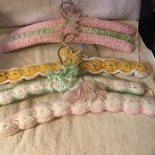Vintage crocheted hangers for sale  Lakeland