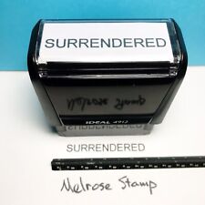 Surrendered rubber stamp for sale  Melrose