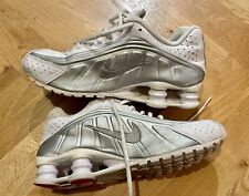 Tênis Nike Shox R4 branco metálico prata tênis prata EUA 5.5, usado comprar usado  Enviando para Brazil
