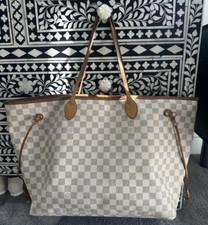 Autêntica bolsa Louis Vuitton Damier Azur de lona Neverfull GM comprar usado  Enviando para Brazil