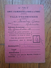 Rationnement carte alimentatio d'occasion  Paris XVIII