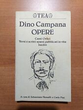 Dino campana opere usato  Modica
