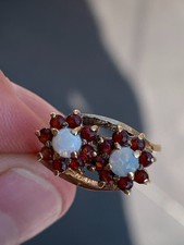 9ct gold garnet for sale  BRIGHTON