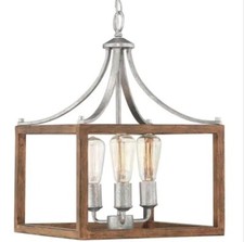 Luminária pendente galvanizada Home Decorators Collection Boswell quarto 3 luzes 14 polegadas comprar usado  Enviando para Brazil