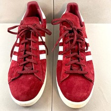 Tênis Adidas Campus anos 80 vermelho borgonha branco masculino tamanho 10 com cadarço colegial comprar usado  Enviando para Brazil