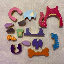 Wooden puzzle pieces for sale  Hopewell