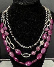 Raspberry faceted beaded for sale  Muskegon