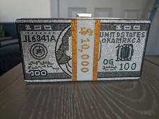 Money rhinestone clutch for sale  Morris