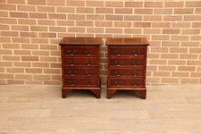 Flame mahogany bedside for sale  LONDON