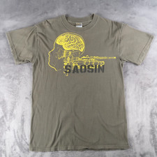 Camiseta Saosin Band Rock militar verde cabeça cérebro tamanho P-5XL SS811 comprar usado  Enviando para Brazil
