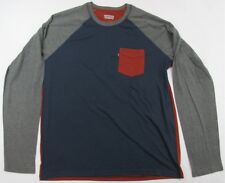 Levi's Bolso Manga Longa T Cinza Terra Laranja Azul Levi Strauss Levis comprar usado  Enviando para Brazil