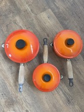 Creuset set saucepans. for sale  UK