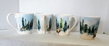 Conjunto de 4 canecas de cerâmica BICO Enchanted Deer Dreamscape, usado comprar usado  Enviando para Brazil