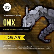 X5 Onix - Pokemon Trade GO - #095 Gen 1 Kanto comprar usado  Enviando para Brazil