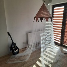 Baldachim Tipi do łóżeczka z girlandą moskitiera siatka  na sprzedaż  PL