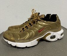 Nike Air Max Plus TN BG metálico dourado vermelho reflexivo tamanho 7y AR0259-700 comprar usado  Enviando para Brazil