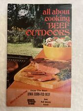 All About Cooking BEEF Outdoors Cookbook 1977 VTG Grilling Man Steak camping BBQ, usado comprar usado  Enviando para Brazil