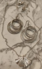 Set silber kette gebraucht kaufen  Berlin