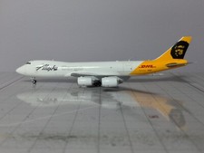 1:400 JC CUSTOM ALASKA CARGO B747-8F "DHL HYBRID" comprar usado  Enviando para Brazil